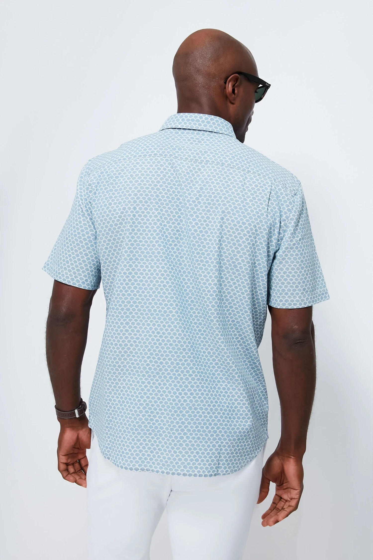 Fish Scale Stretch Playa Shirt 6 Fish Scale Stretch Playa Shirt - Image 4