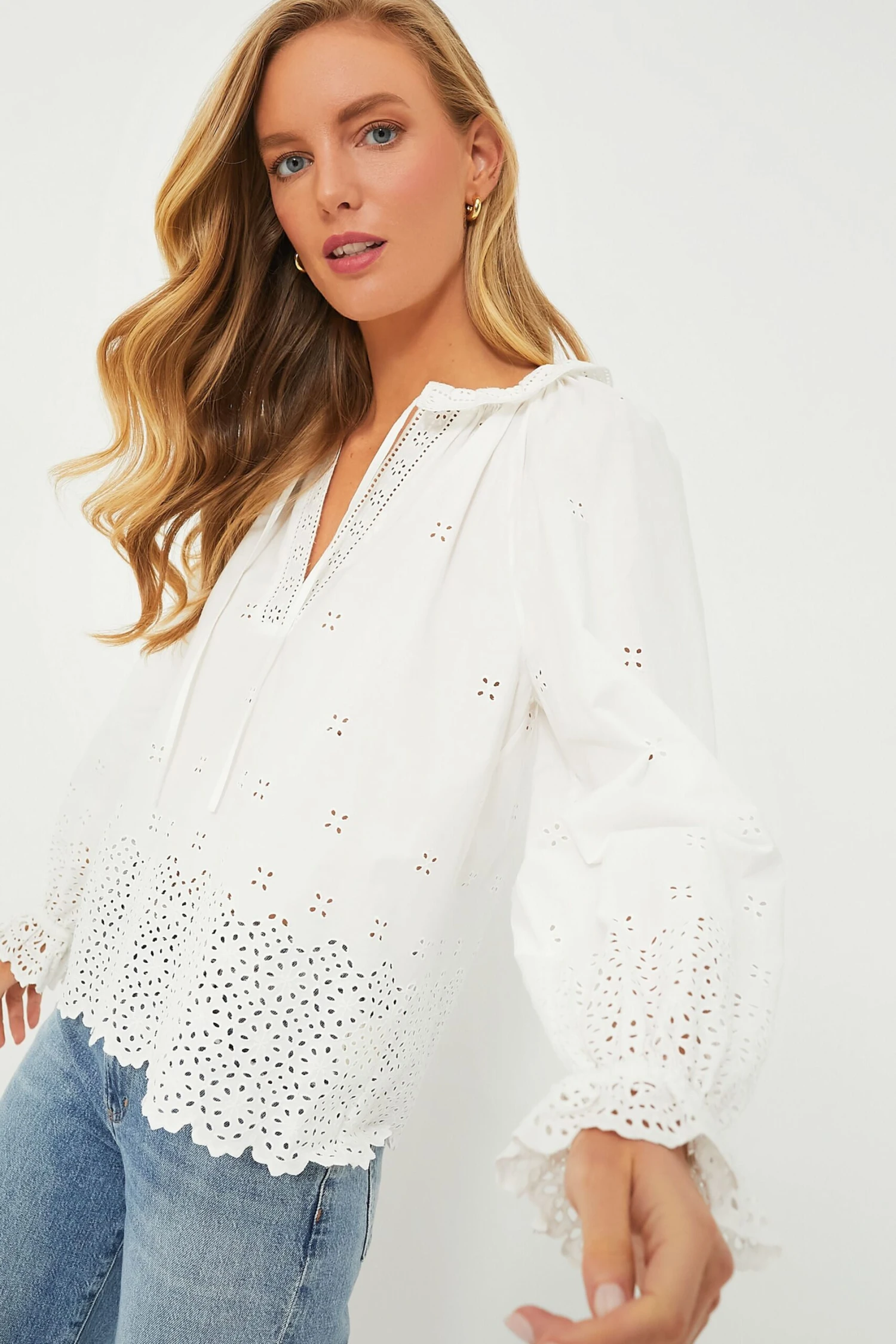 ULLA JOHNSON Cowrie Alora Blouse 3 ULLA JOHNSON Cowrie Alora Blouse