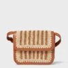 Loeffler Randall Natural Brown Kenton Crochet Crossbody