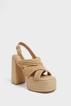 CastaƱer Natural Fulvia Heels