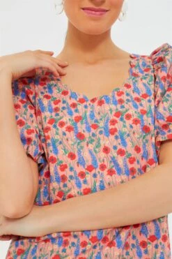 Red Poppy Floral Scalloped Serena Midi Dress -Loeffler Cloth Shop IMbuaokHPfnyG5VrzjDIXQVRmyldIg50 1