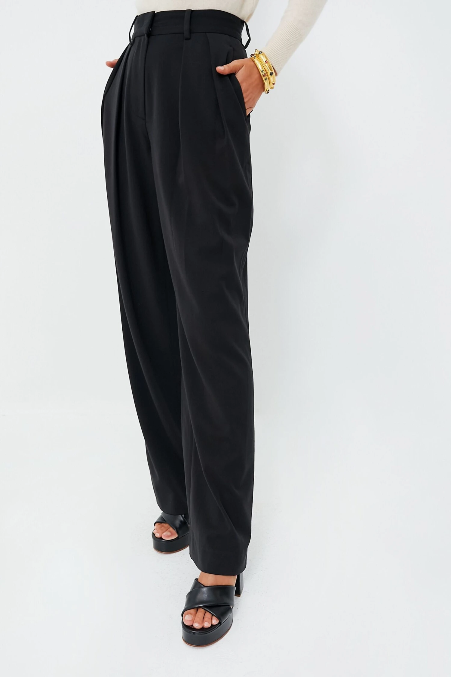 Staud Black Luisa Pant 3 Staud Black Luisa Pant
