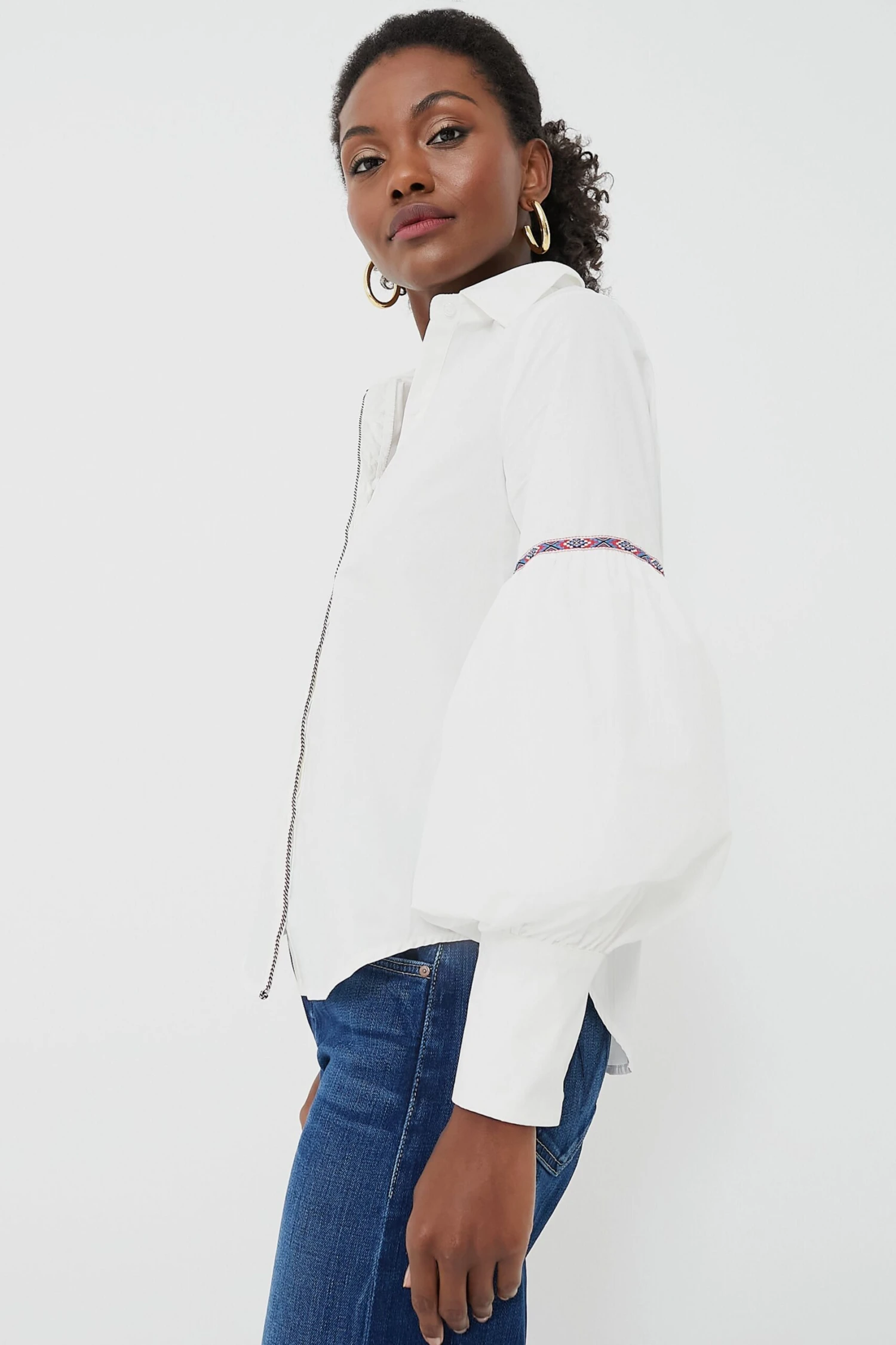 White Trim Molly Shirt 5 White Trim Molly Shirt - Image 3