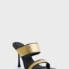 Black Gold Carter Heeled Sandals -Loeffler Cloth Shop J7DivexUA6ZM9Om9ZhV4YKgyfBqopBK2 1
