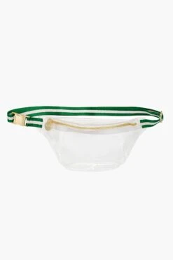 Green And White Stadium Clear Fanny Pack