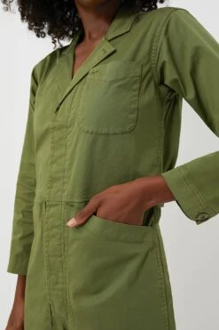 Army Green Standard Jumpsuit -Loeffler Cloth Shop JL7PxUkpqQBaQakMg4rJDFyT9qQovseS 1