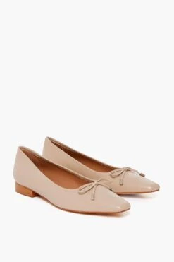 Beige Leather Monica Flats -Loeffler Cloth Shop JQoaH7SQpYYlnjzLmSsfb3SOs3wYXfaJ 1