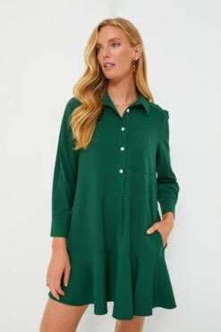 Hunter Green Crepe Callahan Dress -Loeffler Cloth Shop JftvvDneNpF1wtmspXBe9Sx5QZxaIzjj 1