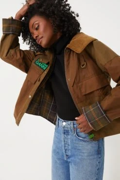 Tan Sand Barbour Ganni Block Spey Jacket -Loeffler Cloth Shop K0nxSqxulVBRRXuUBGxwS73L3Wnsdj9N 1