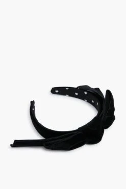 Jet Shirley Wide Ribbon Headband