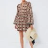 Brown Maple Short Savannah Climbing Ivy Dress -Loeffler Cloth Shop KN6ieK9LYvIM4DMFMfVx2mbH03syEH4D 1