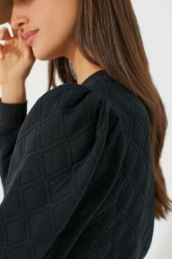 Black Puff Sleeve Campbell Pullover -Loeffler Cloth Shop KW2wodi6UCXnSIqMqxQBuU0INL2Gadgc 1