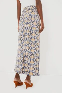 Ganni Safari Print Denim Maxi Slit Skirt -Loeffler Cloth Shop KXPKnv5ERRk2fyJRPfGX384MR0lw72L5 1