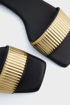 Black Gold Carter Flat Sandals 11 Black Gold Carter Flat Sandals -Loeffler Cloth Shop KeLTuizJpSFQymLEfMY9shQq4nqbmpNw 1