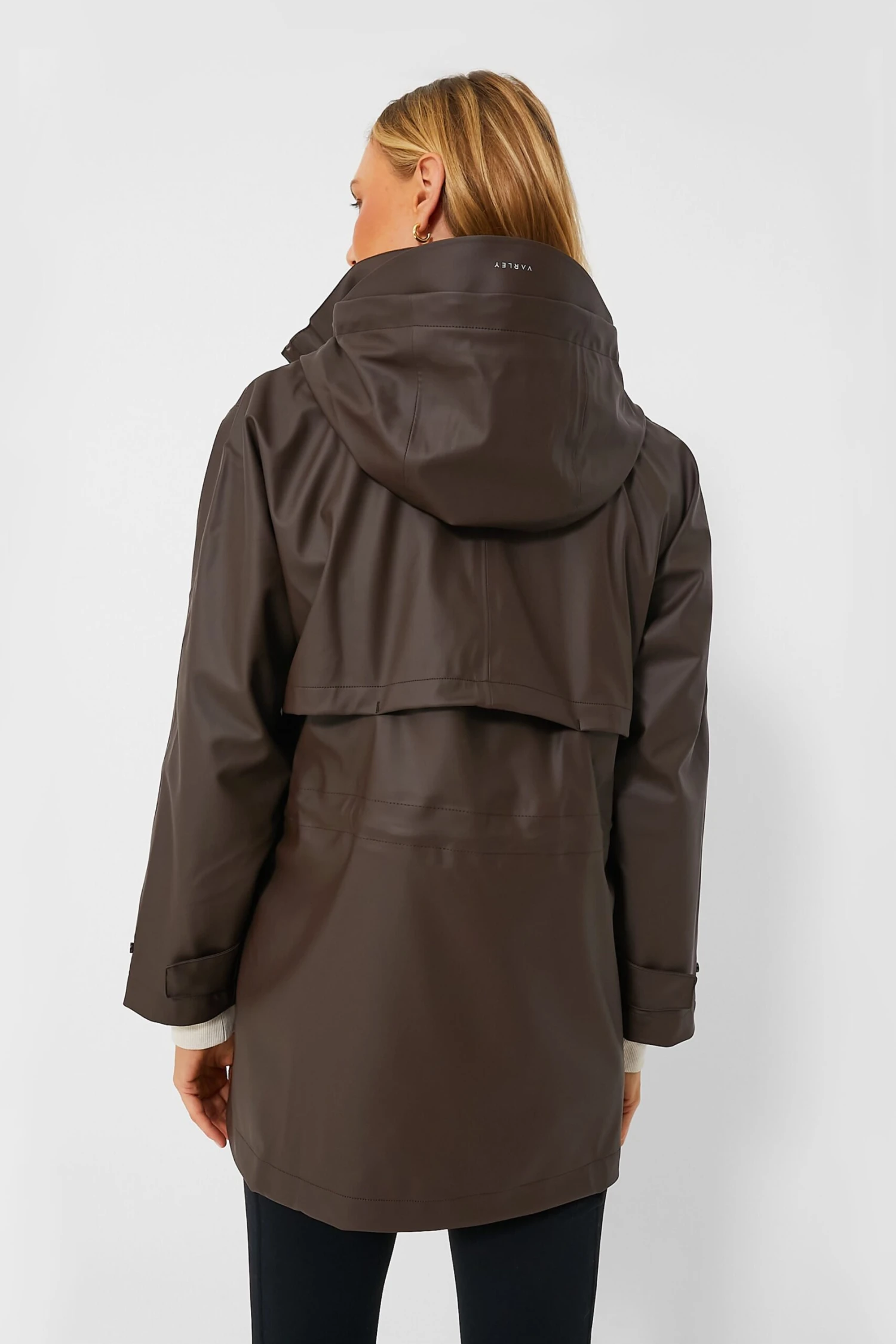 Varley Dark Truffle Alyssa Rain Jacket 6 Varley Dark Truffle Alyssa Rain Jacket - Image 4