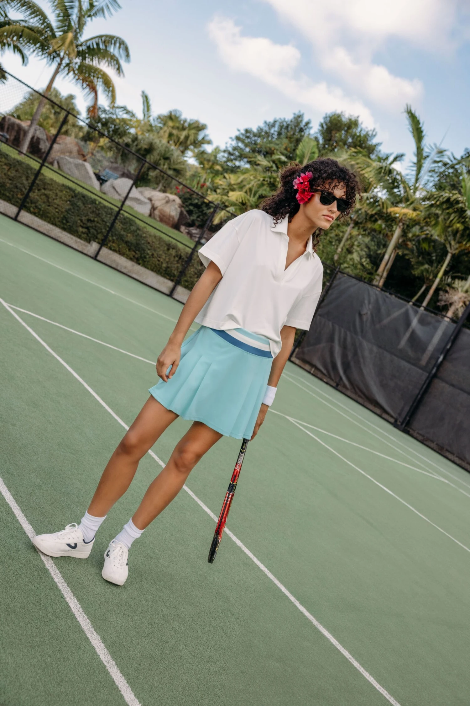 Lisbon Blue 15 Inch Lydia Pickleball Skirt 4 Lisbon Blue 15 Inch Lydia Pickleball Skirt - Image 2