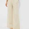 Sandshell Air Linen Pleated Trousers