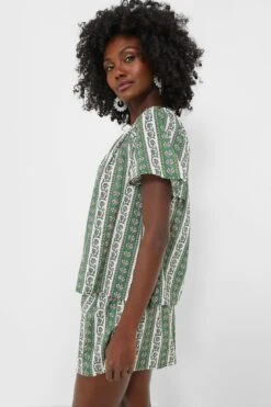 Fern And Floral Stripe Elena Top -Loeffler Cloth Shop LRI6brFyBxqY9k4H5Lf1y8zVRrXQKT4Z 1