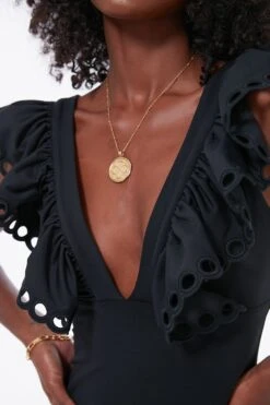 Black Siena Ruffle Scallop One Piece -Loeffler Cloth Shop LkeXZr4xlbQRz5mNSTYJPr4pjaaHB9UG 1