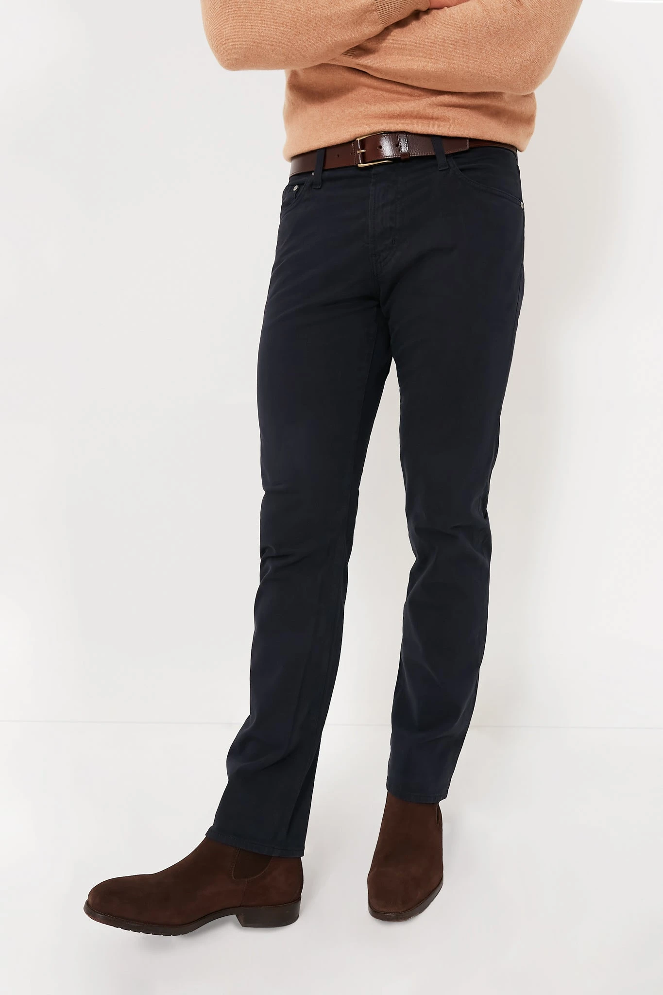 Brown Wyatt 34mm Genuine Leather Casual Jean Belt 5 Brown Wyatt 34mm Genuine Leather Casual Jean Belt - Image 3