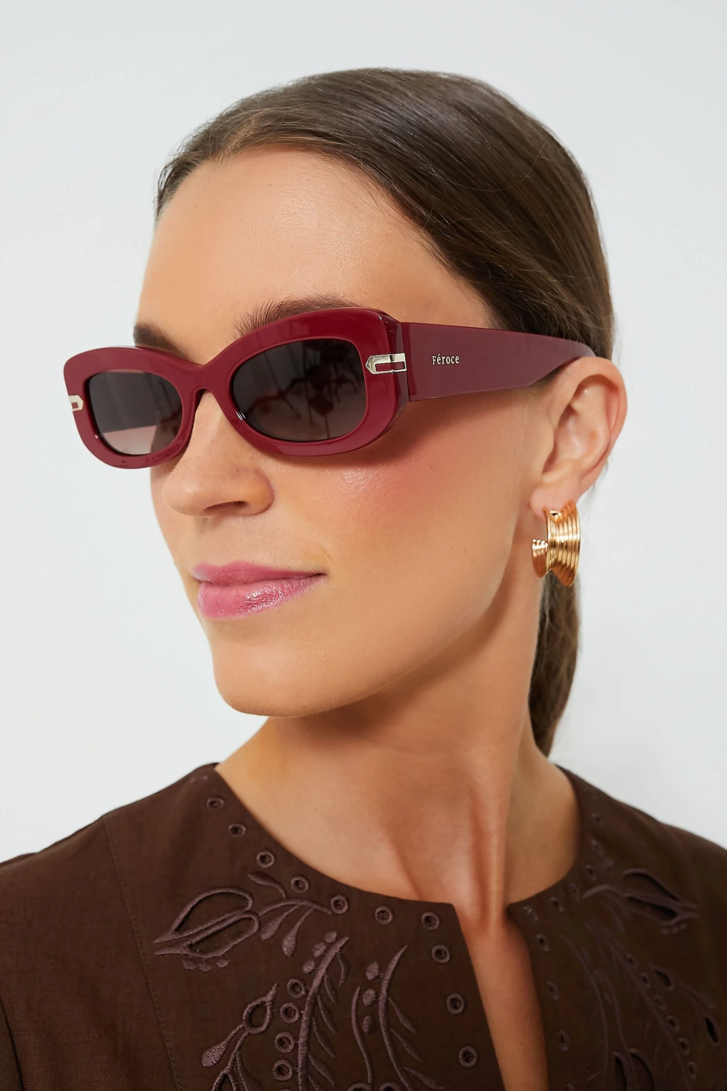 Burgundy Kate Sunglasses 4 Burgundy Kate Sunglasses - Image 2