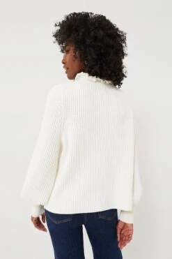 Ivory Delphine Ruffle Neck Sweater -Loeffler Cloth Shop MIoXQ8n0pkPNDJhn6XK2H4F3QxMaG48k 1