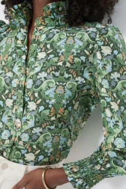 Sage Deco Damask Teagan Popover -Loeffler Cloth Shop MM1606TOMARuIGcYClTIWixBxfDYCQbV 1