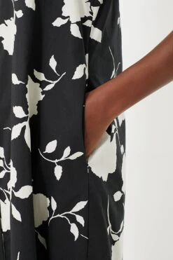 Black & White Floral Louisa Midi Dress -Loeffler Cloth Shop MdRXrWxVl1qEM5jLiLZ0NlxqIJ6CaM9F 1