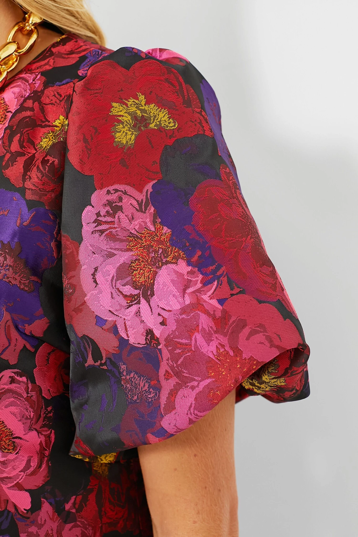 Camellia Jacquard Lyla Blouse 7 Camellia Jacquard Lyla Blouse - Image 5