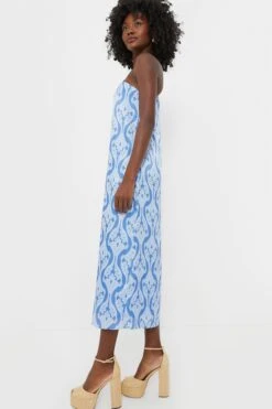One Shoulder Blue Geometric Luna Dress -Loeffler Cloth Shop MvO4tzTgoQm1475yncIZbMa0IES7G89c 1