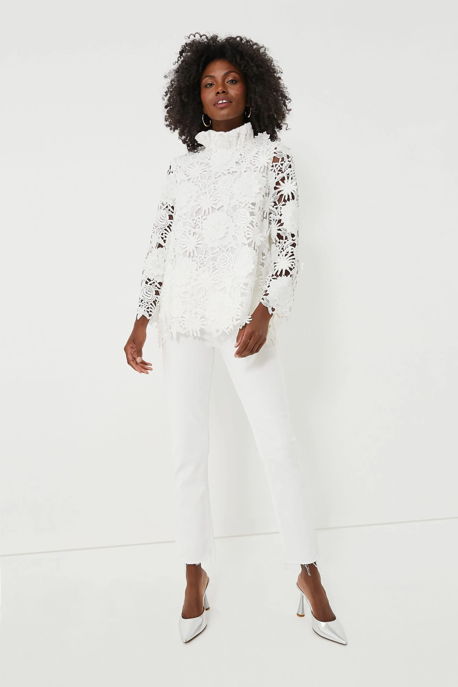 Blanc Guipure Lace Faye Top 8 Blanc Guipure Lace Faye Top - Image 6