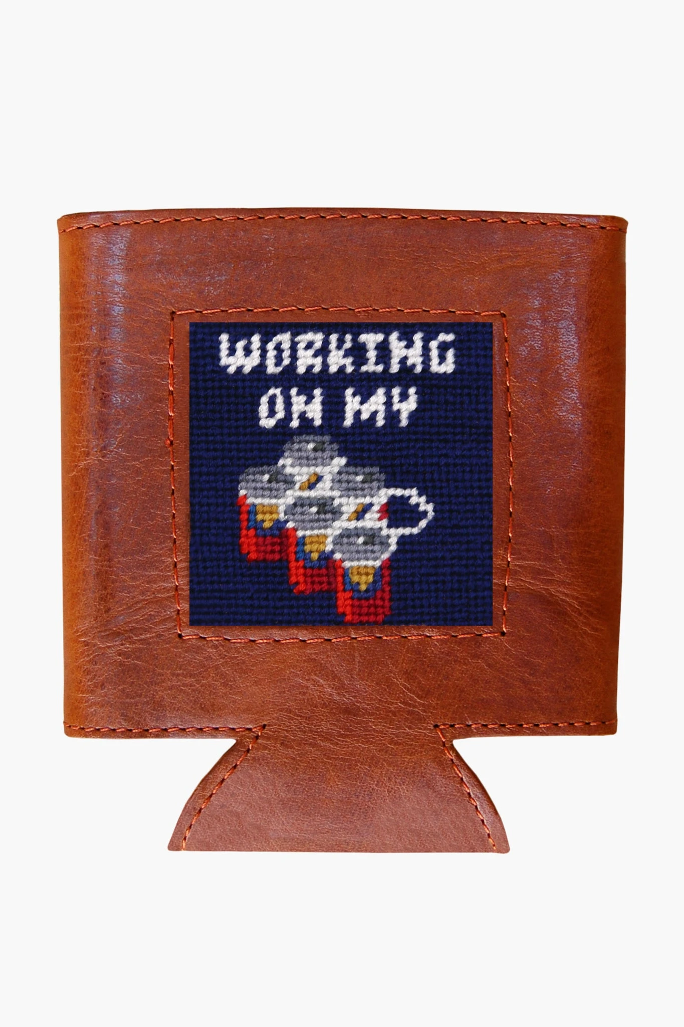 Working On My Six Pack Needlepoint Can Cooler 4 Working On My Six Pack Needlepoint Can Cooler - Image 2