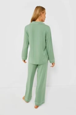 Eberjey Mineral Green Gisele Long PJ Set -Loeffler Cloth Shop N7U5L5BfH4Ymn4cchSC5muodz5s10lXn 1