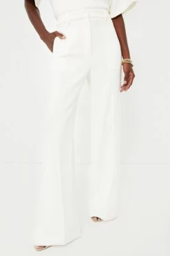 ANINE BING Ivory Lyra Trouser