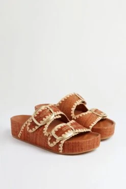 Loeffler Randall Brown Straw Theo Two Band Sandals -Loeffler Cloth Shop NPsLoA7l9alGSYLd7bn1HmNlokZYWE4G 1