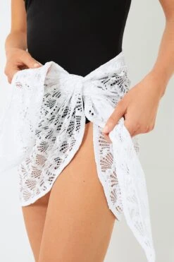 White Aqualace Quick Dry Sarong -Loeffler Cloth Shop NaGM2LAaC35yu2XhMPQq53z2e8KQ4XF1 1