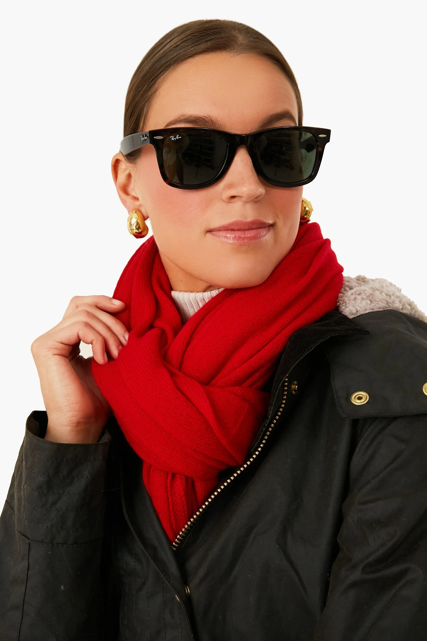 Exclusive Red Cashmere Travel Wrap 4 Exclusive Red Cashmere Travel Wrap - Image 2