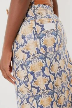 Ganni Safari Print Denim Maxi Slit Skirt -Loeffler Cloth Shop Noavikm8pyyYwl4X8dyEUvlZ3t9Yn9LV 1