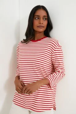 Cherry Striped Knit Popover -Loeffler Cloth Shop Nw2TcZrSHyeWtZkLbuzf9ytkznwtbzbC 1