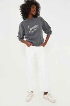 ANINE BING Washed Black Spencer Sweatshirt Spotted Leopard -Loeffler Cloth Shop Nz9jZJ3QLKu4GqwpbqVOVXzGZJ8dsKIK 1