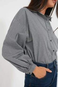 Black Gingham Spencer Shirt -Loeffler Cloth Shop O2VLYjVKJmG8dsMdKyU5RRCJMp4hon4R 1