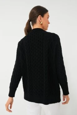 Black Cotton Abigail Cardigan -Loeffler Cloth Shop ONlN1RzxKJH2M2tjJh1jJn4sO860vejb 1