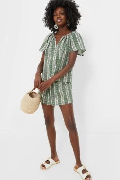 Fern And Floral Stripe Jolie Shorts -Loeffler Cloth Shop P81BzmXylQeHaJfbkkoj0PJrqHrM5Vrz 1