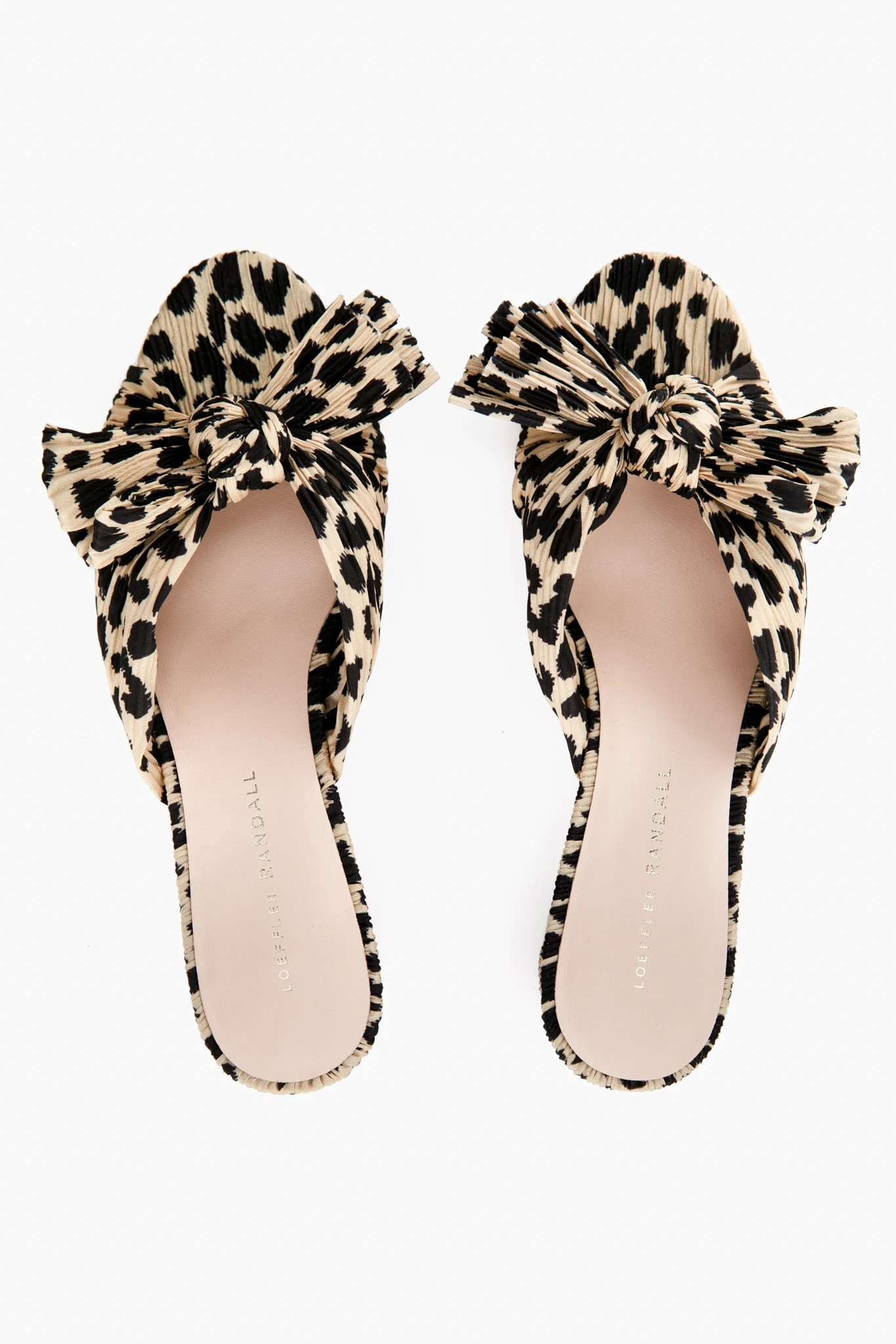Loeffler Randall Leopard Emilia Pleated Knot Mules 9 Loeffler Randall Leopard Emilia Pleated Knot Mules - Image 7