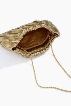 Loeffler Randall Oro Lame Brit Pleated Clutch -Loeffler Cloth Shop PEdmsW4pFwnBcypxFUGhZqCAsGpoBiW5 1