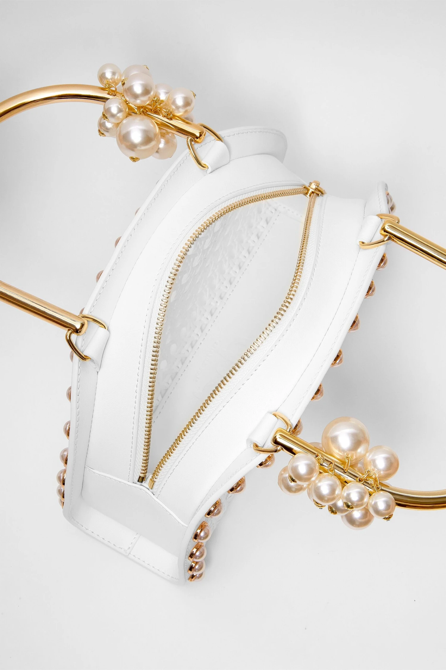 White Ellie Pearl Satchel 7 White Ellie Pearl Satchel - Image 5