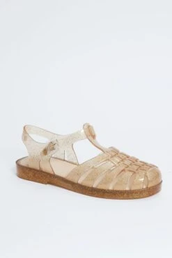 Melissa Gold Glitter Possession Sandals