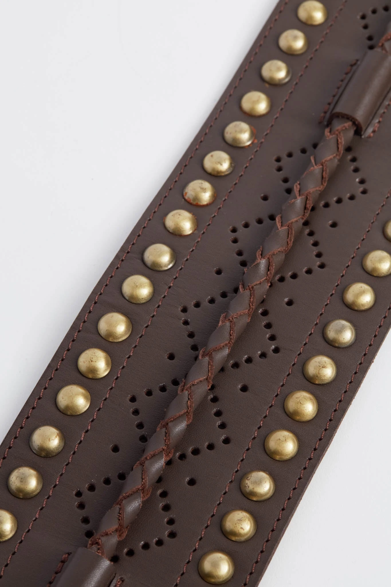 Dark Brown Leather Belt 6 Dark Brown Leather Belt - Image 4