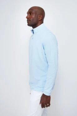 Peter Millar Cottage Blue Perth Sugar Stripe Performance Quarter-Zip -Loeffler Cloth Shop PrBGoewWp9mvAcpd86A8d8hj83D46fCq 1 e98ac217 ae66 4356 835e ec39175a0651
