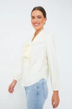 Ivory Satin Eva Blouse -Loeffler Cloth Shop PstZcQ3lAUGWk9iAYoRiblWhppQMZS0v 1